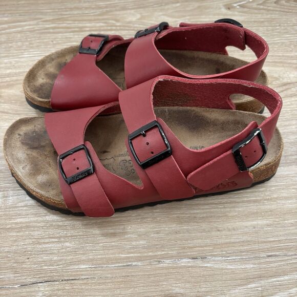 Birkenstock Womens Size 39 Birkis Red Slingback US Size 8 Le Mans - Picture 2 of 8
